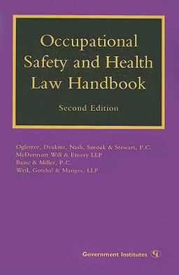 Occupational Safety and Health Law Handbook 2nd 9781605906690 Front Cover