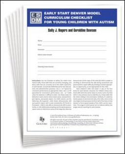 Early Start Denver Model Curriculum Checklist for Young Children with Autism  9781606236338 Front Cover