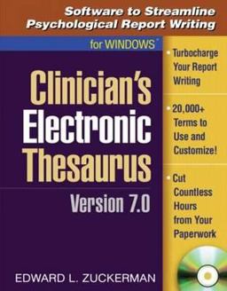 Clinician's Electronic Thesaurus, Version 7. 0 Software to Streamline Psychological Report Writing 7th 9781606239728 Front Cover