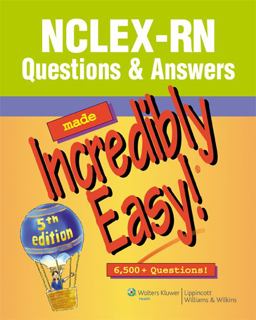 NCLEX-RNï¿½ Questions and Answers 5th 9781608312917 Front Cover