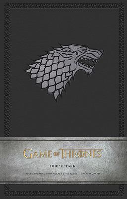 Game of Thrones: House Stark Hardcover Ruled Journal  9781608873685 Front Cover