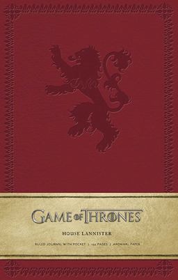 Game of Thrones: House Lannister Hardcover Ruled Journal  9781608873746 Front Cover