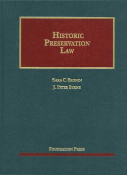 Historic Preservation Law  9781609301064 Front Cover