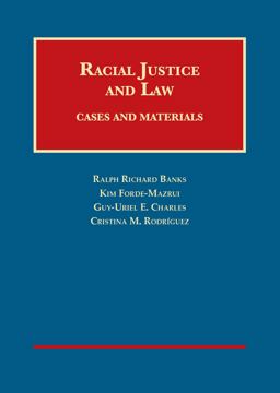 Racial Justice and Law, Cases and Materials  9781609302306 Front Cover