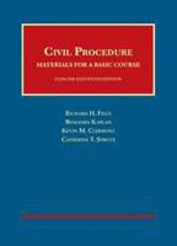 Civil Procedure, Materials for a Basic Course, Concise
