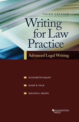 Writing for Law Practice Advanced Legal Writing, 3d 3rd 9781609304447 Front Cover