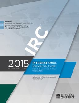 2015 International Residential Code for One- and Two-Family Dwellings  9781609834692 Front Cover