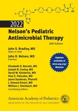 2022 Nelson's Pediatric Antimicrobial Therapy 28th 9781610025645 Front Cover