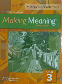 Making Meaning, Third Edition, Vocabulary Teaching Guide, Grade 3, Volume 1