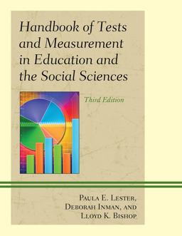 Handbook of Tests and Measurement in Education and the Social Sciences 3rd 9781610484305 Front Cover