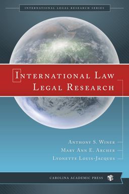 International Law Legal Research  9781611630688 Front Cover