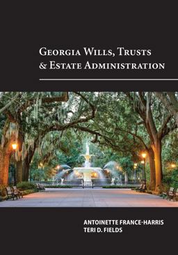 Georgia Wills, Trusts and Estate Administration:  9781611637274 Front Cover