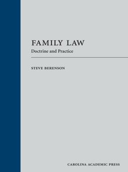 Family Law Doctrine and Practice  9781611639544 Front Cover