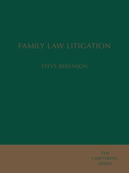 Family Law Litigation  9781611639551 Front Cover