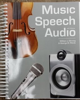 Music Speech Audio  9781611650068 Front Cover