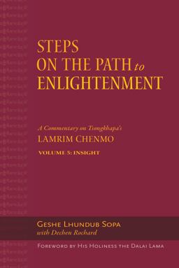 Steps on the Path to Enlightenment A Commentary on Tsongkhapa's Lamrim Chenmo. Volume 5: Insight  9781614293231 Front Cover