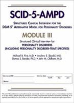 Structured Clinical Interview for the DSM-5® Alternative Model for Personality Disorders (SCID-5-AMPD) Module III