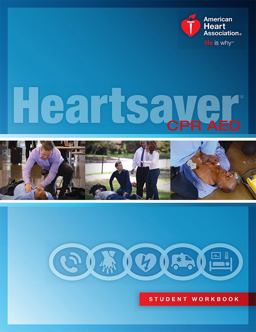 HEARTSAVER CPR AED-STUDENT WORKBOOK  9781616694210 Front Cover