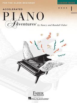 Accelerated Piano Adventures for the Older Beginner - Lesson Book 1  9781616772055 Front Cover