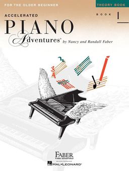 Accelerated Piano Adventures for the Older Beginner - Theory Book 1  9781616772062 Front Cover