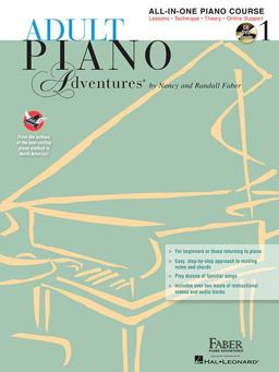 Adult Piano Adventures All-In-One Lesson Book 1 Book/Online Audio  9781616773014 Front Cover