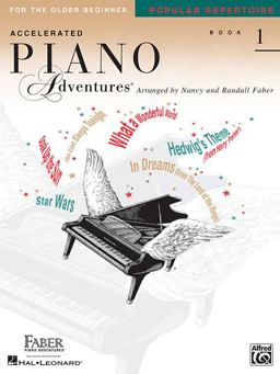 Accelerated Piano Adventures for the Older Beginner - Popular Repertoire Book 1  9781616774707 Front Cover