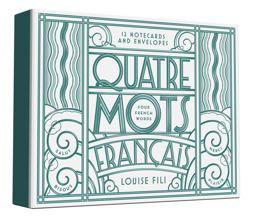 Quatre Mots Franï¿½ais Notecards  9781616894108 Front Cover