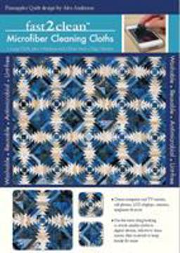 Fast2clean(tm) Pineapples Quilt Microfiber Cleaning Cloths 1 Large Cloth, Plus 1 Medium and 2 Mini Static-Cling Cleaners  9781617451744 Front Cover