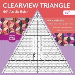 Clearview Triangle 60ï¿½ Acrylic Ruler  9781617452659 Front Cover