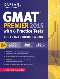 GMAT Premier 2015 with 6 Practice Tests