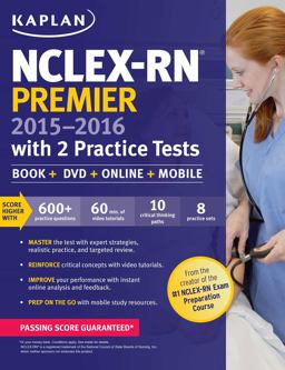 NCLEX-RN Premier 2015-2016 with 2 Practice Tests