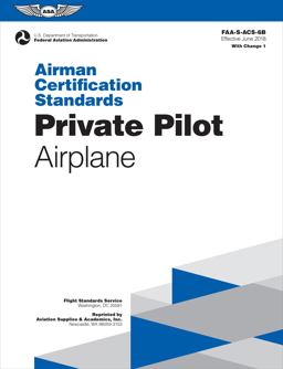 Airman Certification Standards: Private Pilot - Airplane (2024) Faa-S-acs-6b 2019th 9781619549036 Front Cover
