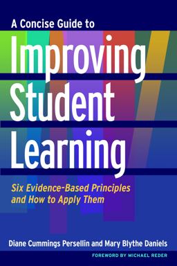Concise Guide to Improving Student Learning Six Evidence-Based Principles and How to Apply Them  9781620360927 Front Cover
