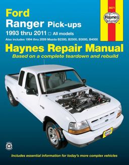 Ford Ranger (93-11) and Mazda B2300/B2500/B3000/B4000 (94-09) Haynes Repair Manual 1993 Thru 2011 All Models - Also Includes 1994 Thru 2009 Mazda B2300, B2500, B3000, B4000  9781620920497 Front Cover