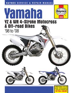 Yamaha YZ and WR 4-Stroke Motocross and off-Road Bikes, '98 To'08  9781620922156 Front Cover