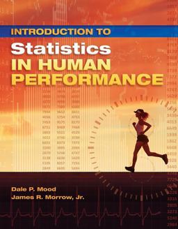Introduction to Statistics in Human Performance  9781621590279 Front Cover