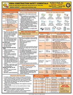OSHA Construction Safety Essentials Quick-Card A Unique Quick-Reference Guide  9781622701018 Front Cover