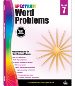 Word Problems, Grade 7  9781624427336 Front Cover