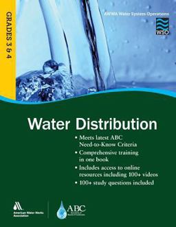 Wso Water Distribution, Grades 3 & 4: 1st 9781625761279 Front Cover