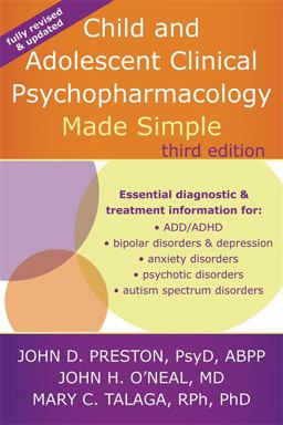 Child and Adolescent Clinical Psychopharmacology Made Simple 3rd 9781626251915 Front Cover