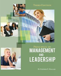 Principles of Management and Leadership 3rd 9781626612983 Front Cover