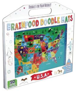 Brainfood Doodle Mats: U. S. A.
