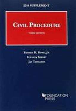 Civil Procedure 2014:  9781628100907 Front Cover