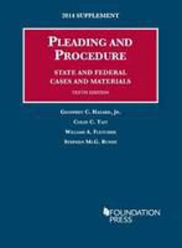 Pleading and Procedure, State and Federal