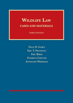 Wildlife Law 3rd 9781628101041 Front Cover