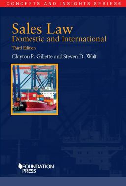 Sales Law, Domestic and International, 3d 3rd 9781628101454 Front Cover