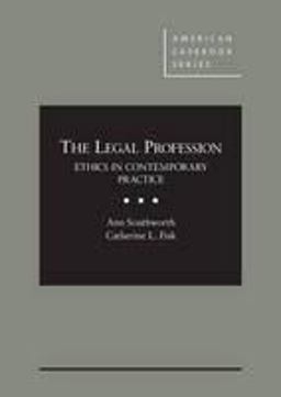 The Legal Profession:  9781628101720 Front Cover