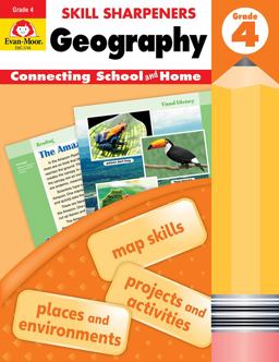 Skill Sharpeners Geography, Grade 4:  9781629384719 Front Cover
