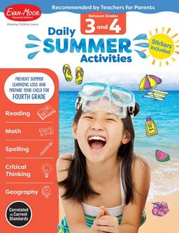 Daily Summer Activities: Moving from 3rd Grade to 4th Grade, Grades 3-4  9781629384863 Front Cover