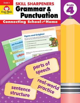 Skill Sharpeners Grammar and Punctuation, Grade 4  9781629388724 Front Cover